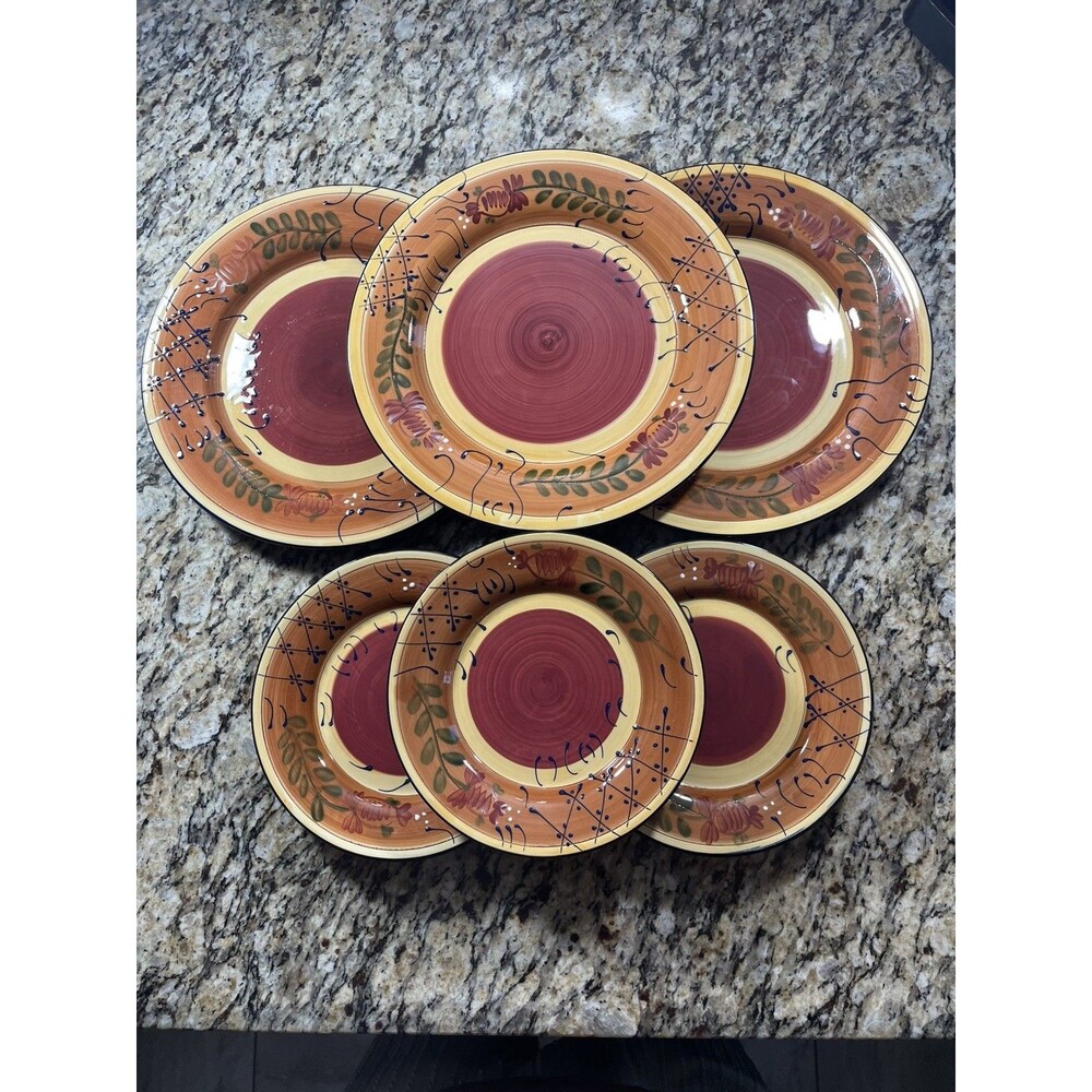 Ambiance Collections Romance 3 dinner plates And 3 salad plates